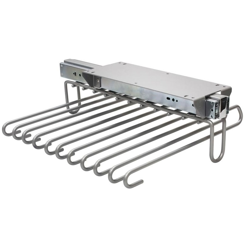 PORTE PANTALON DBLE COULISSANT SS ETAGERE GRIS