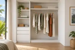Placard sans porte : Blanc