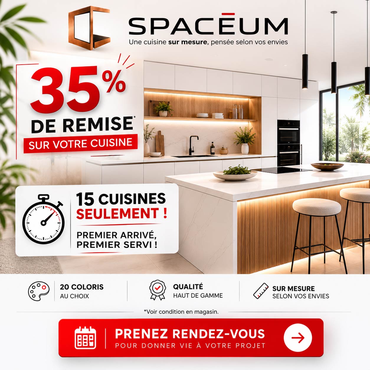 -35% de remises immédiates en magasin